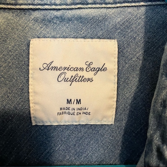 American Eagle Outfitters Denim Shirt Medium - Picture 5 of 8